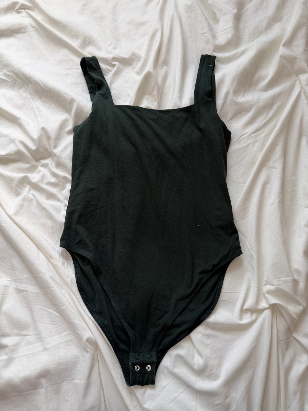 Old Navy dark green Square Neck Bodysuit with Wide Straps